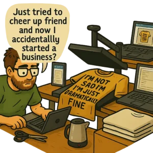 I’m not sure. Maybe more designs. Maybe I’ll finally get help with packaging so my back stops hurting. Or maybe just enough orders to get through the month.