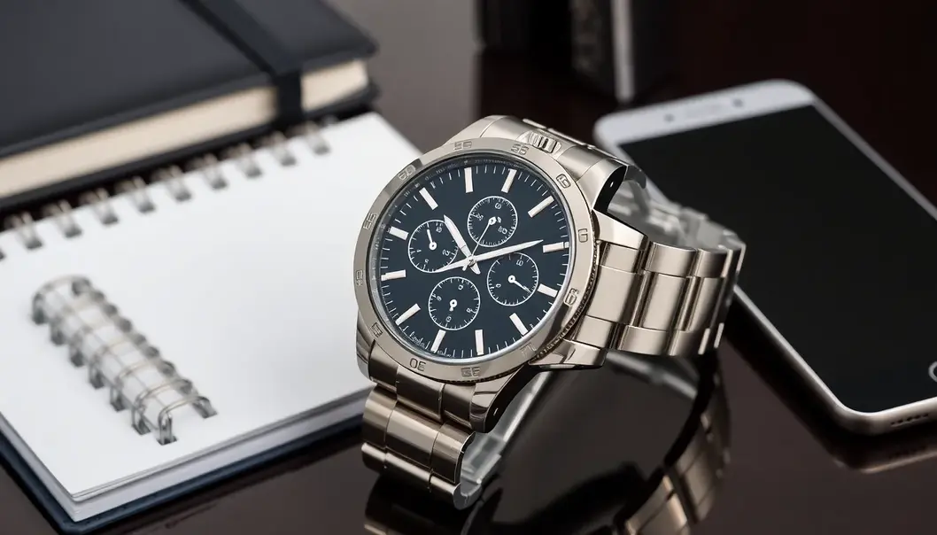 A sleek wristwatch blending style and functionality for professionals.