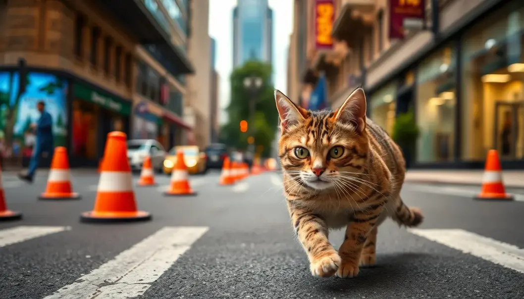 Majestic cats showcasing their royal presence.